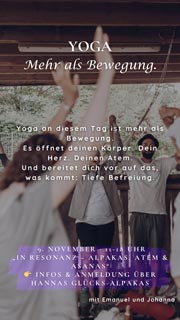 In Resonanz: Alpakas, Asanas und Atem